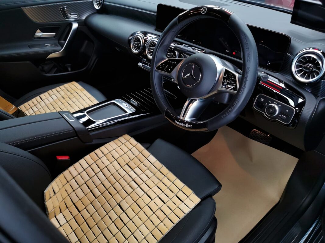 The Mercedes-Benz CLA180's protected, high-gloss finish.