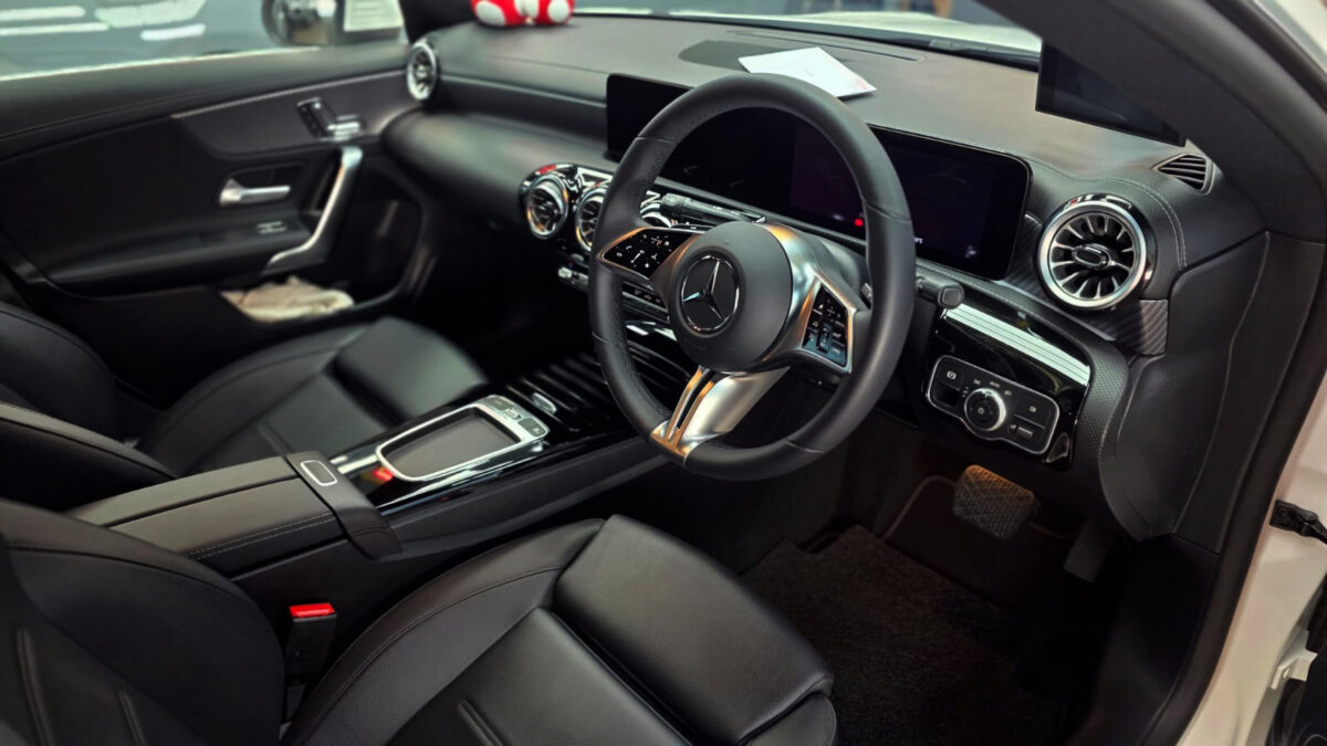 The Mercedes-Benz CLA180's protected, high-gloss finish.