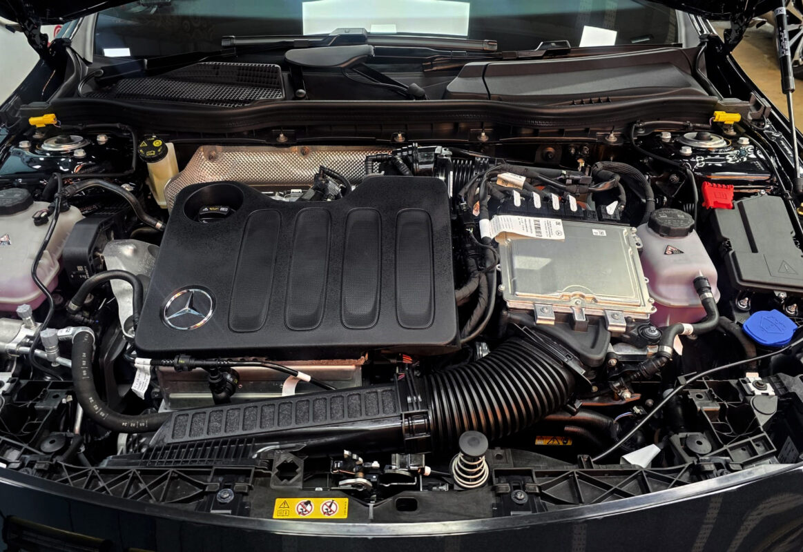 The Mercedes-Benz CLA180's protected, high-gloss finish.