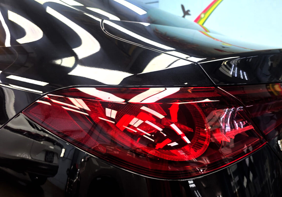 The finished Mercedes-Benz CLA180, glossy and protected.