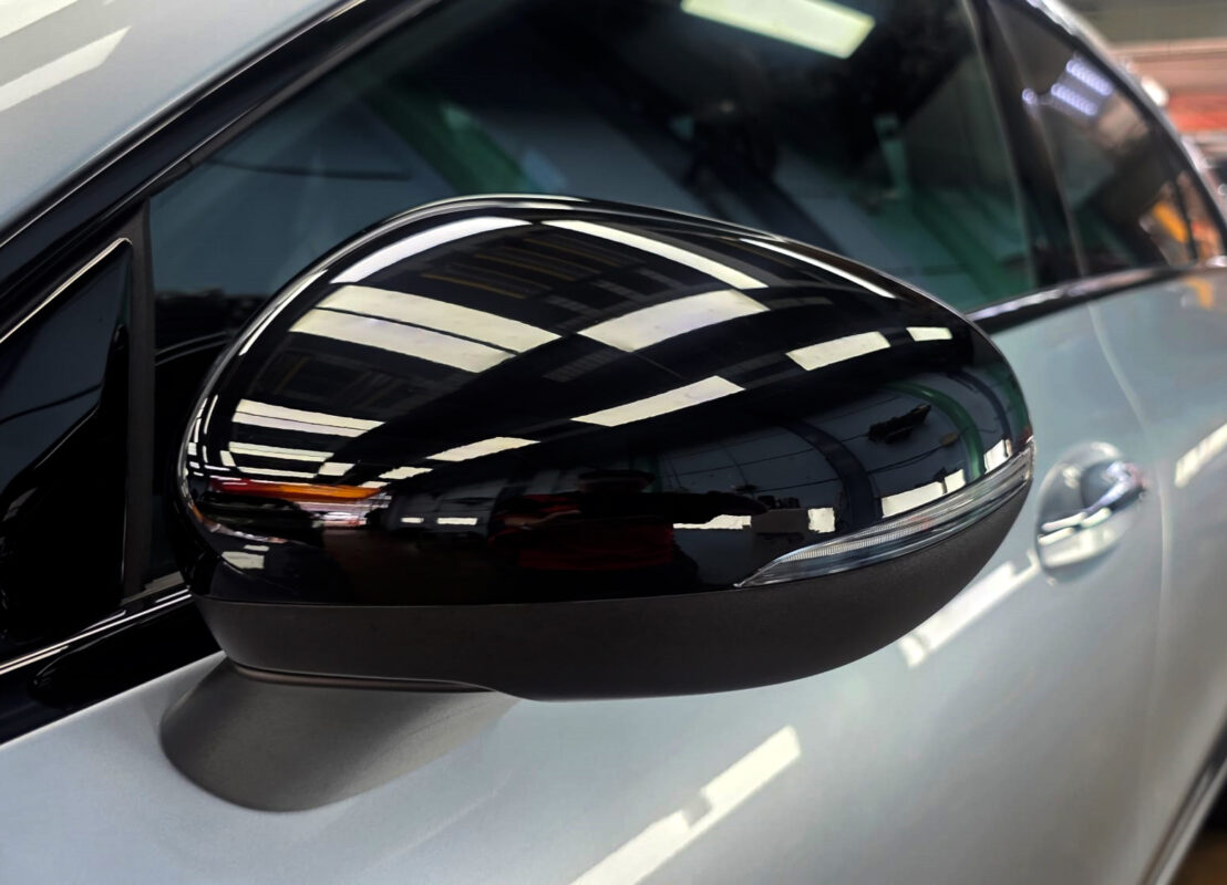 The Mercedes-Benz CLA180's protected, high-gloss finish.