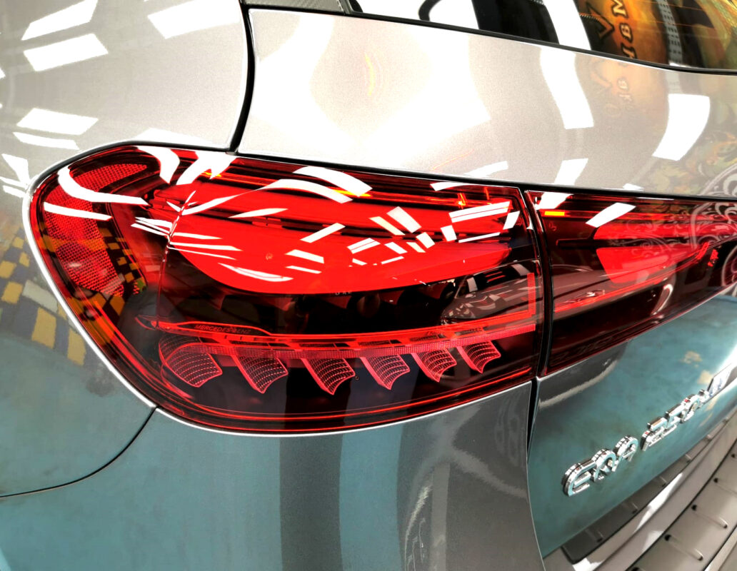 The finished Mercedes-Benz EQ250, glossy and protected.