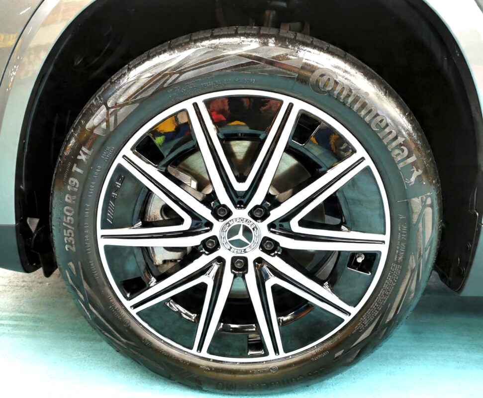 The Mercedes-Benz EQ250 with its fresh, coated finish.