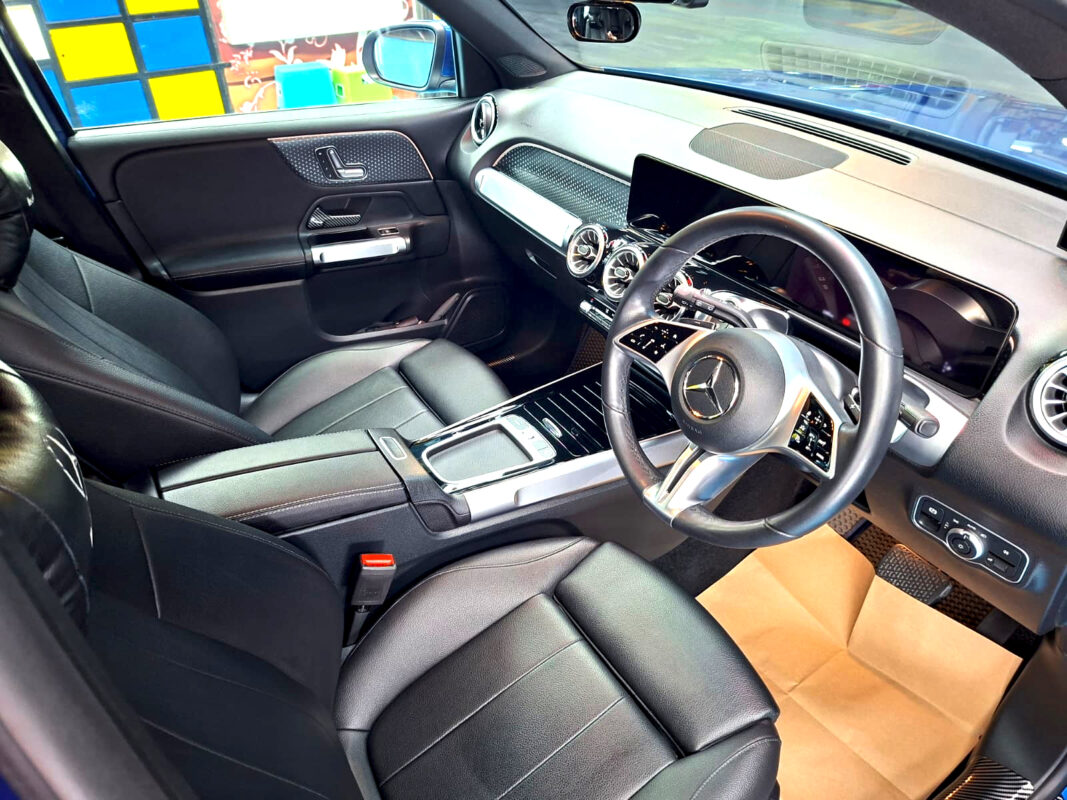 The Mercedes-Benz GLB180's protected, high-gloss finish.
