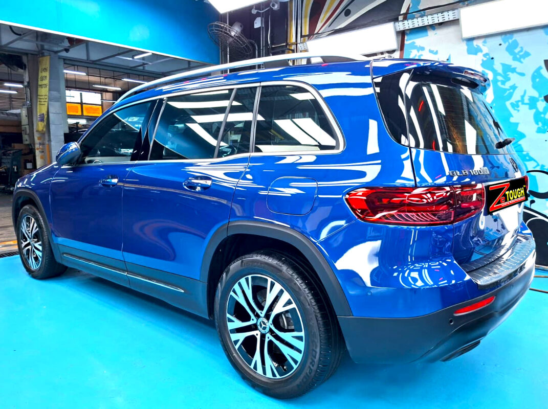 The Mercedes-Benz GLB180 after its ZeTough coating.