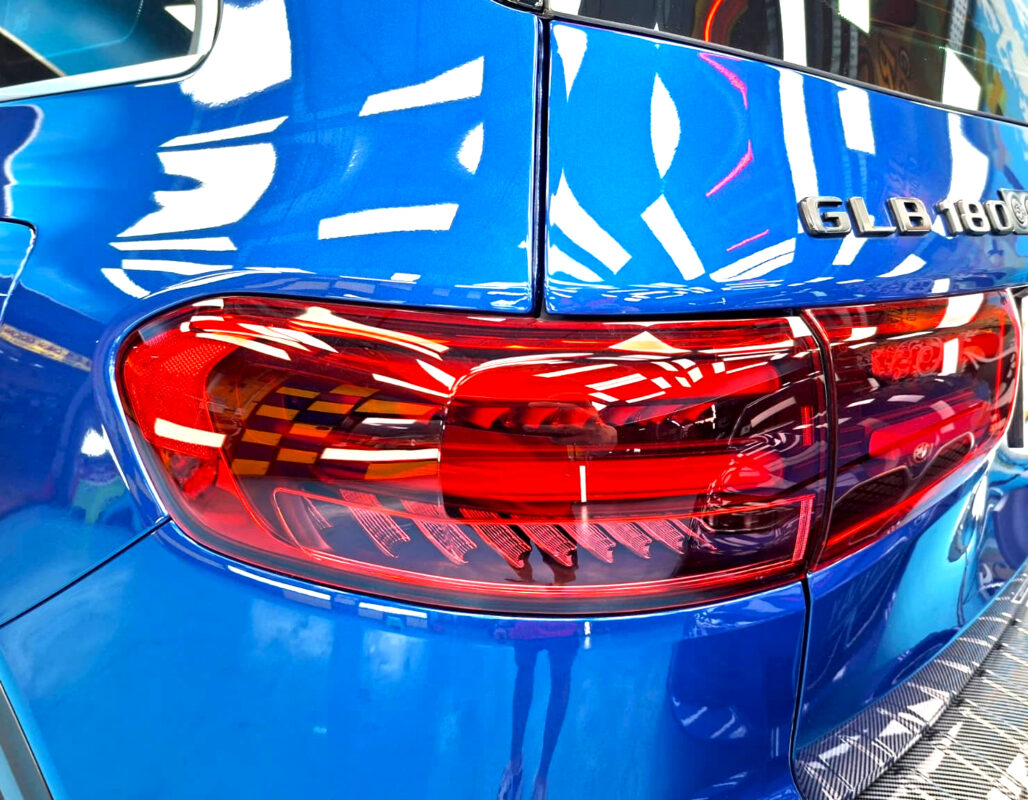 The finished Mercedes-Benz GLB180, glossy and protected.