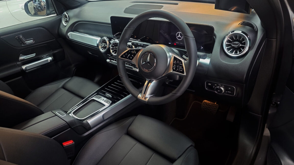The Mercedes-Benz GLB180's protected, high-gloss finish.