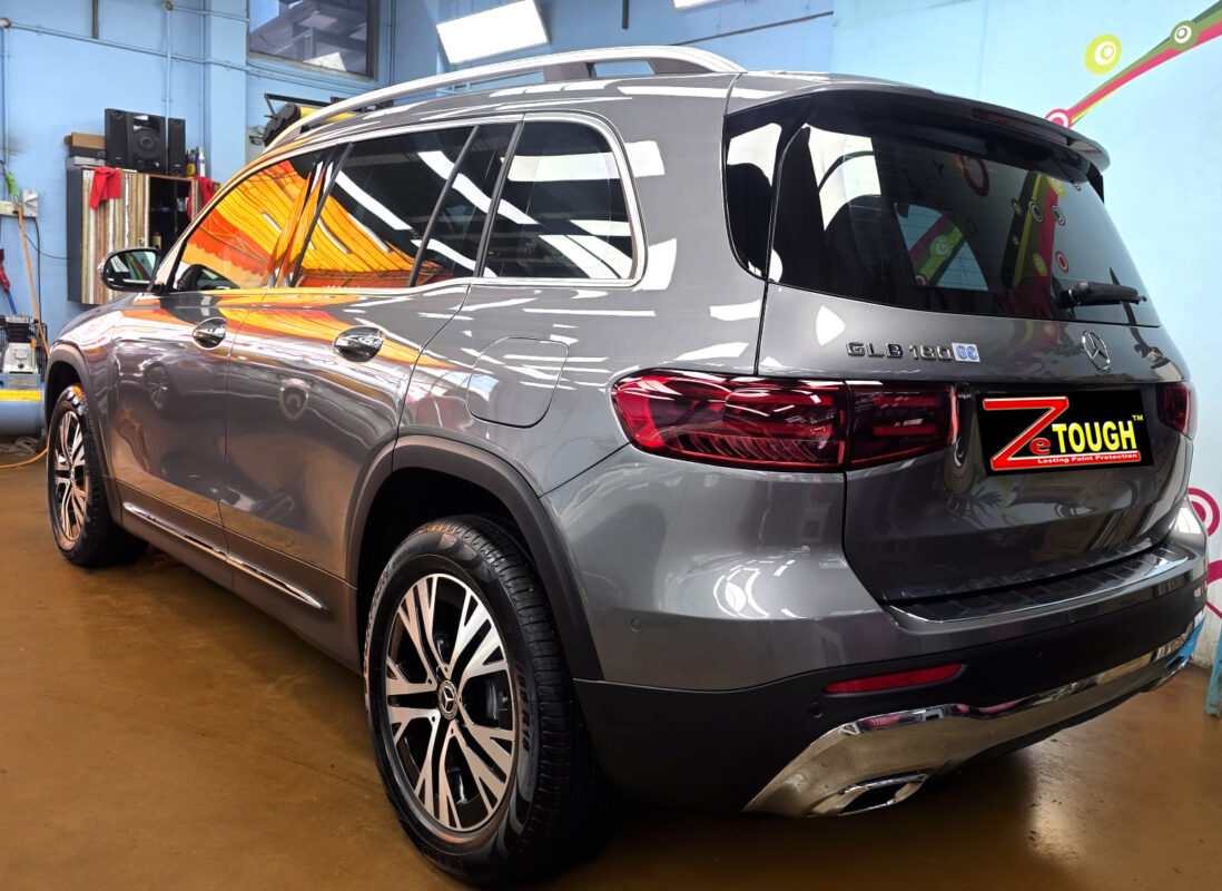 The Mercedes-Benz GLB180 after its ZeTough coating.