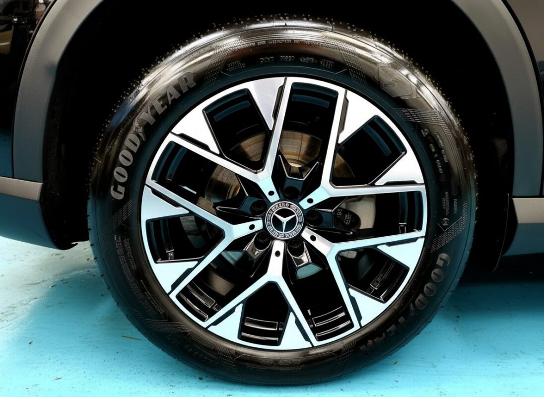The Mercedes-Benz GLC200 with its fresh, coated finish.