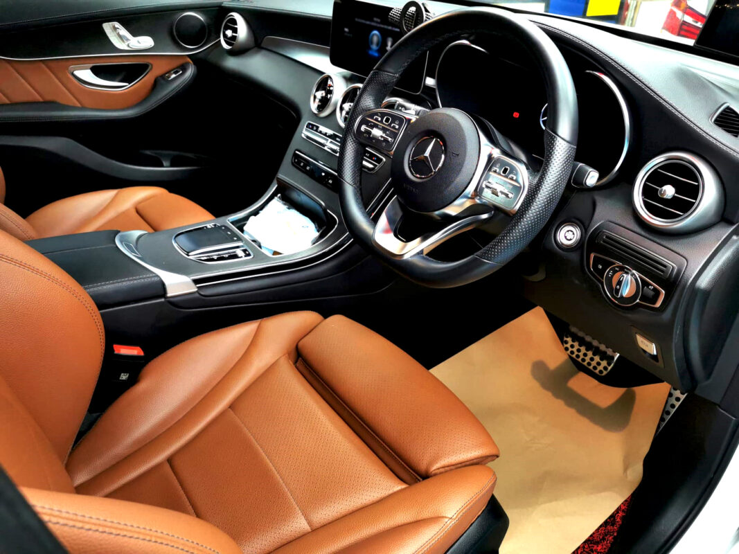 The Mercedes-Benz GLC 300's protected, high-gloss finish.
