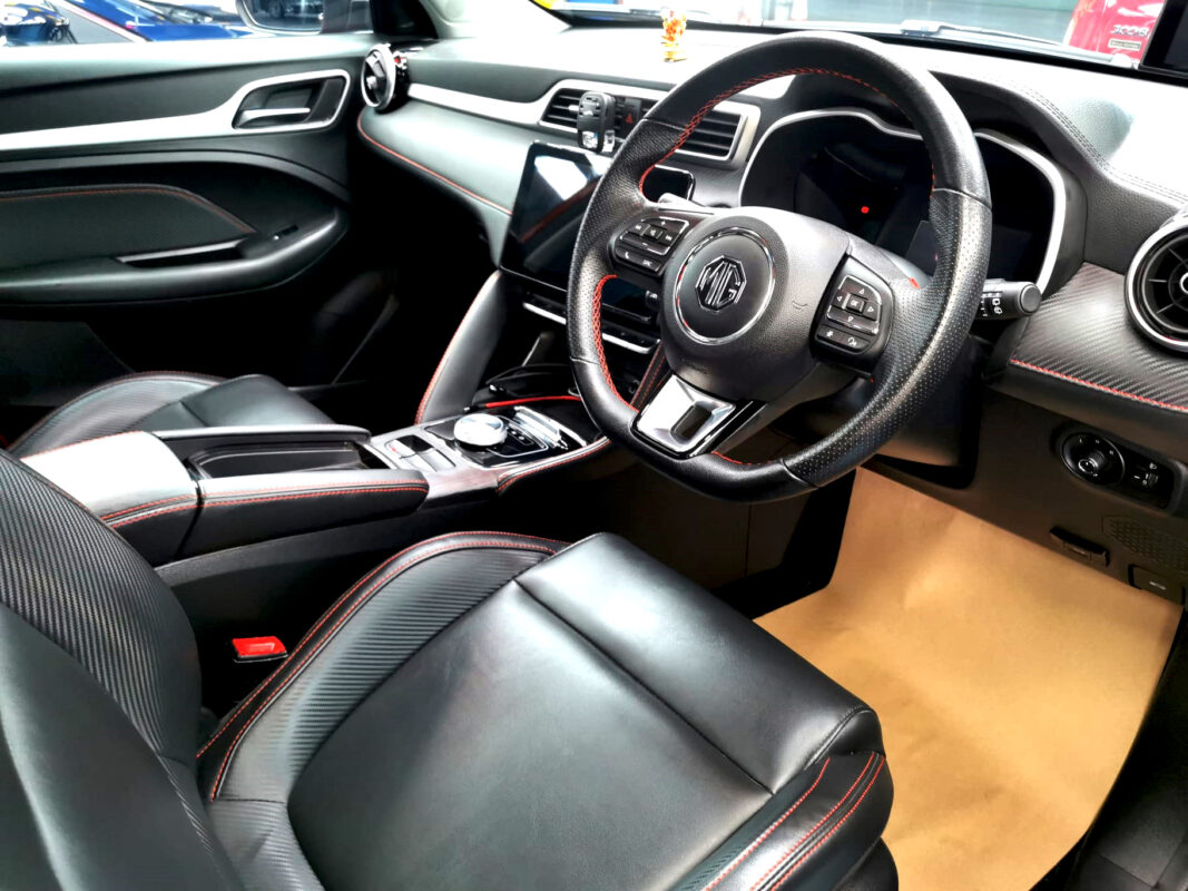 The MG ZS's protected, high-gloss finish.