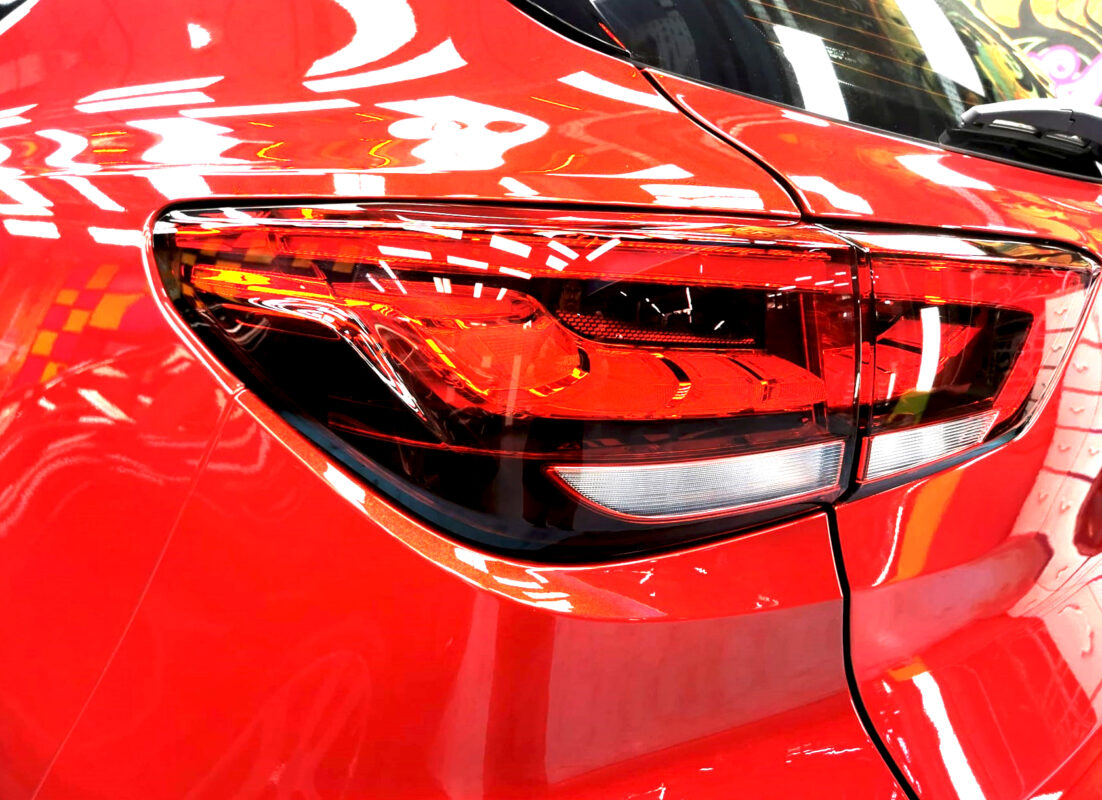 The finished MG ZS, glossy and protected.