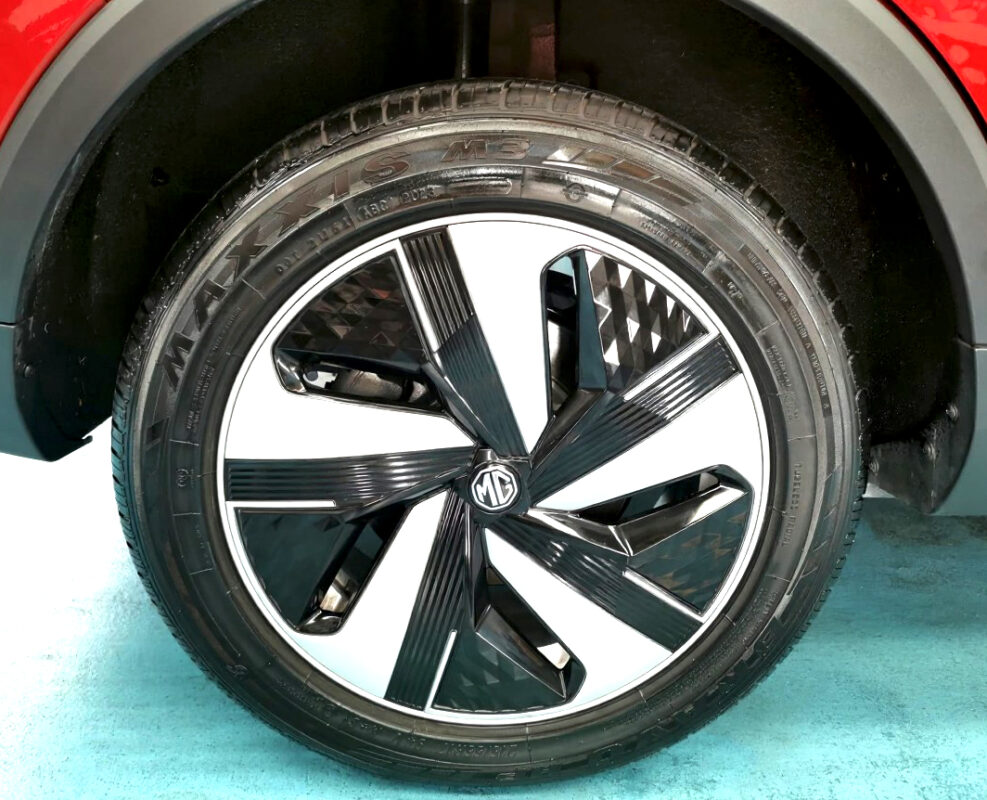 The MG ZS with its fresh, coated finish.