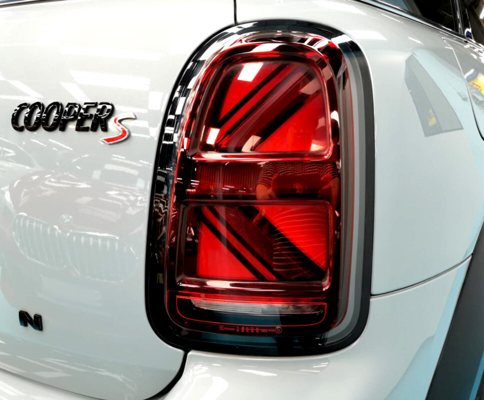 Wheel and arch detail on the freshly coated MINI Countryman.