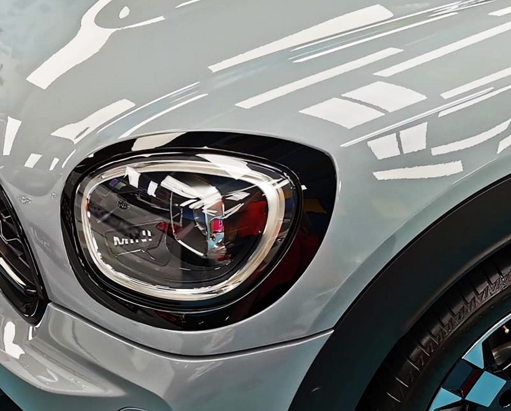 The Countryman's coated paintwork showing clean reflections.