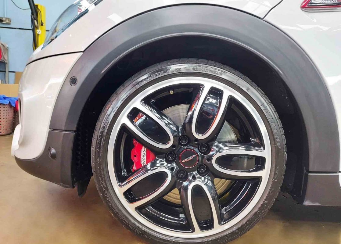 The MINI JCW, finished and ready for collection.