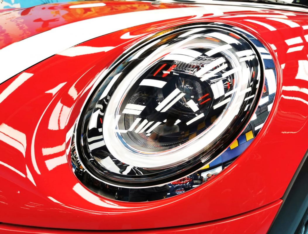 The One SW's coated paintwork showing clean reflections.