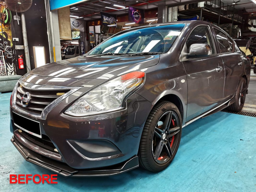Nissan Almera, fully resprayed at Revol Carz.