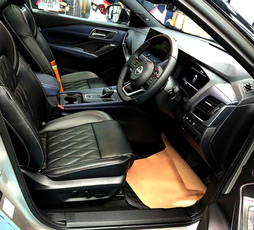 Detail of the Nissan Qashqai's bodywork sealed with ZeTough Titanium.