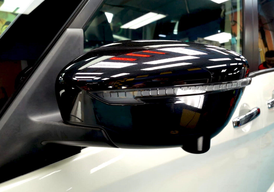 Rear quarter of the Nissan Serena, glossy and protected.