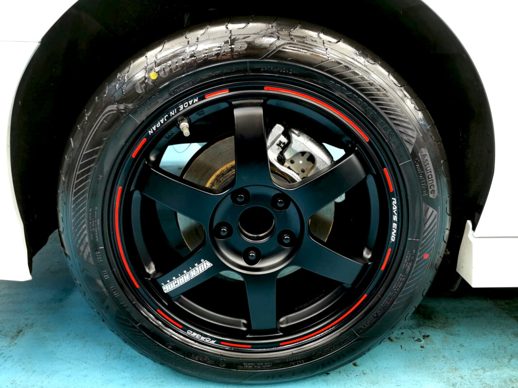 The Nissan Serena parked at AMK AutoPoint, freshly coated.