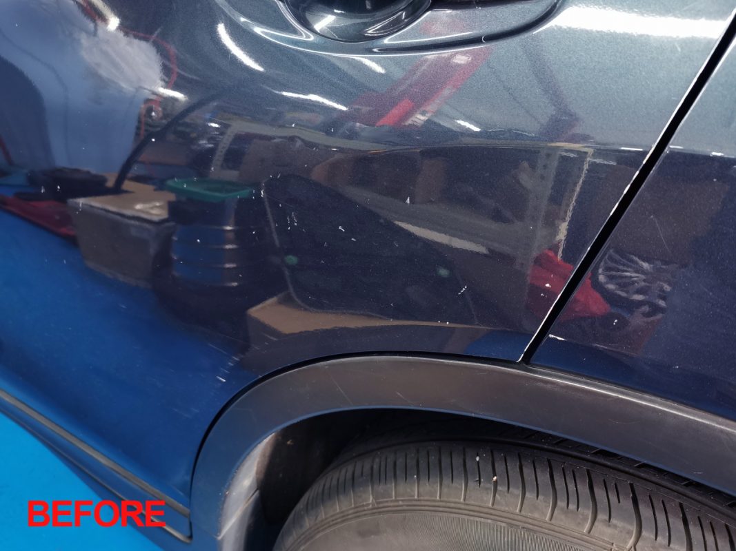 The Nissan X-Trail after the full respray.