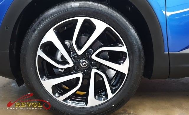 The Opel Grandland X, finished and ready for collection.