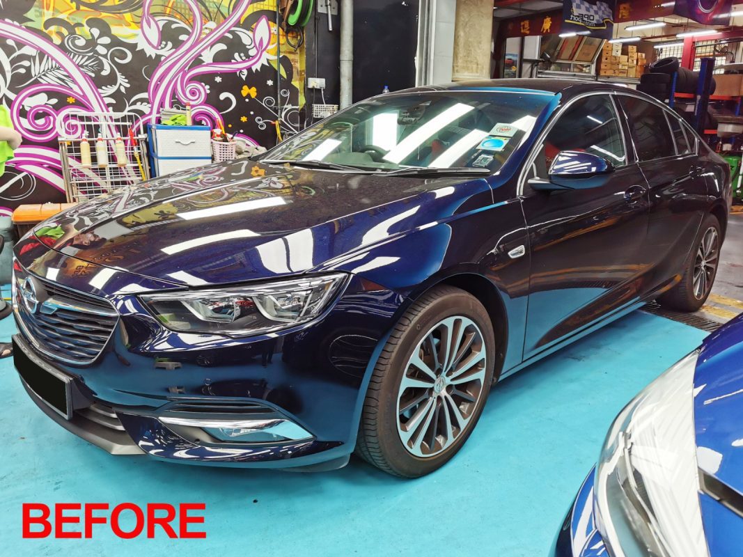The Opel Insignia after the full respray.