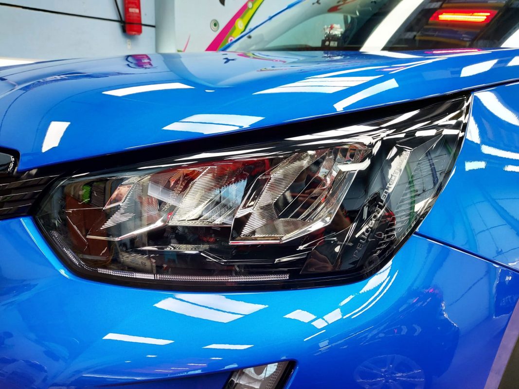 The 2008's coated paintwork showing clean reflections.