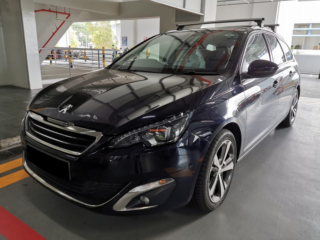 The Peugeot 308 as it arrived at Revol Carz before the respray.