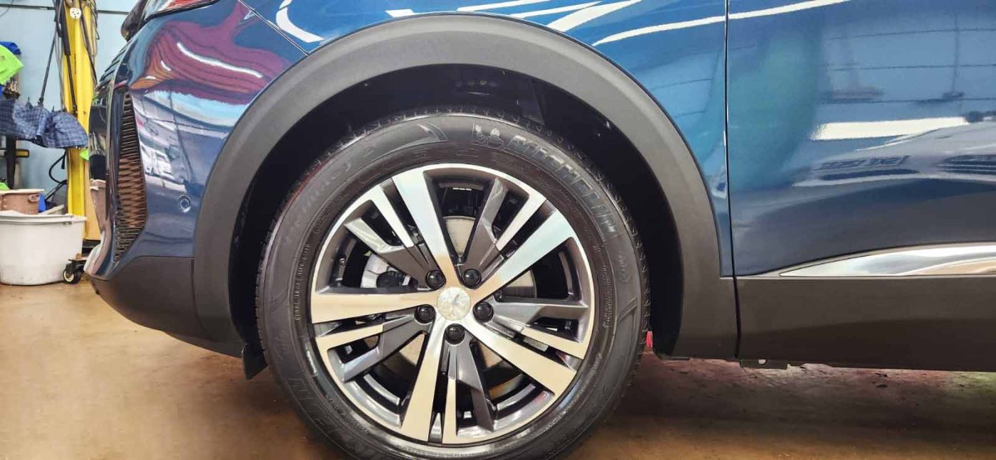 The Peugeot 5008, finished and ready for collection.