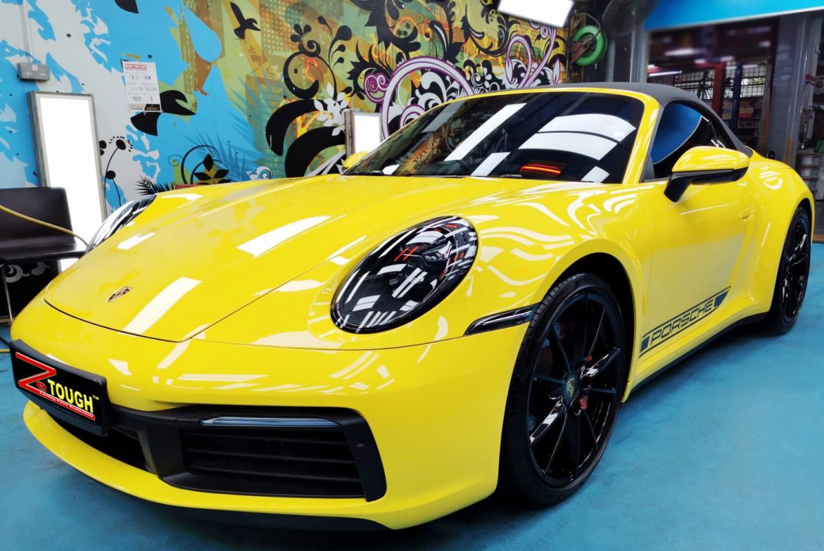 Porsche 911 Carrera S Cabriolet, sealed with ZeTough Titanium at Revol Carz.