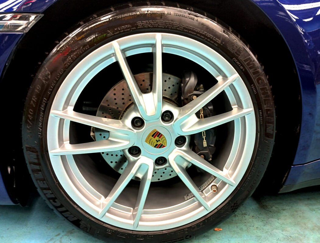 The Porsche 911 Carrera ready for the owner to collect.