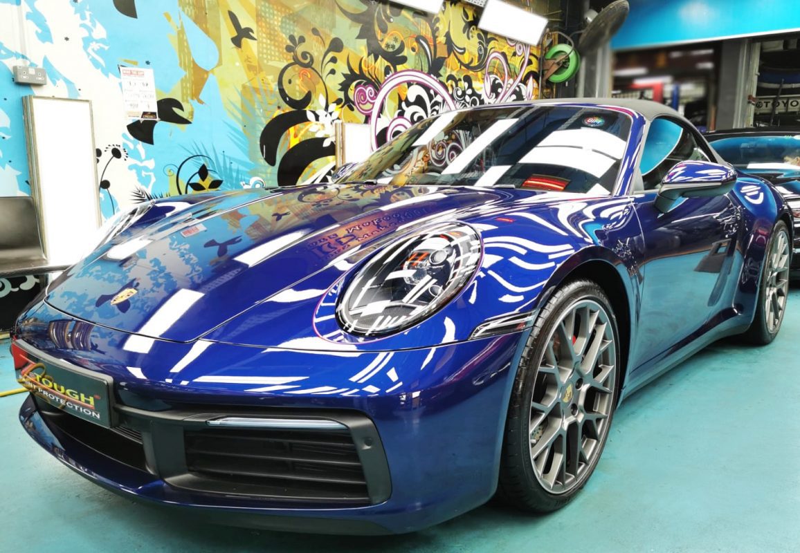 Porsche 992 Cabriolet, sealed with ZeTough Ceramic at Revol Carz.