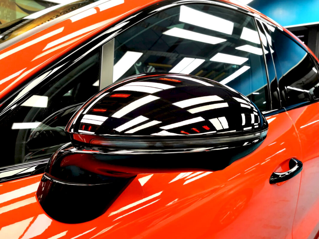 Rear quarter of the Porsche Cayenne after coating.