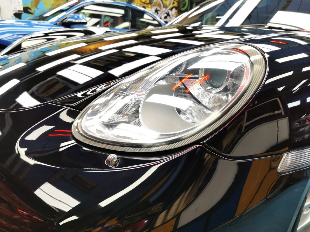 Porsche Cayman, fully resprayed at Revol Carz.