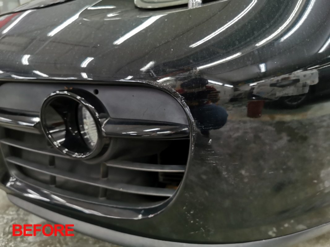 Glossy body panels on the Cayman after the ceramic coating.