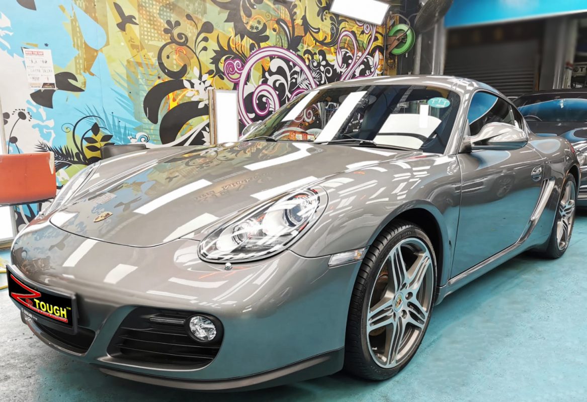 Porsche Cayman, sealed with ZeTough Titanium at Revol Carz.