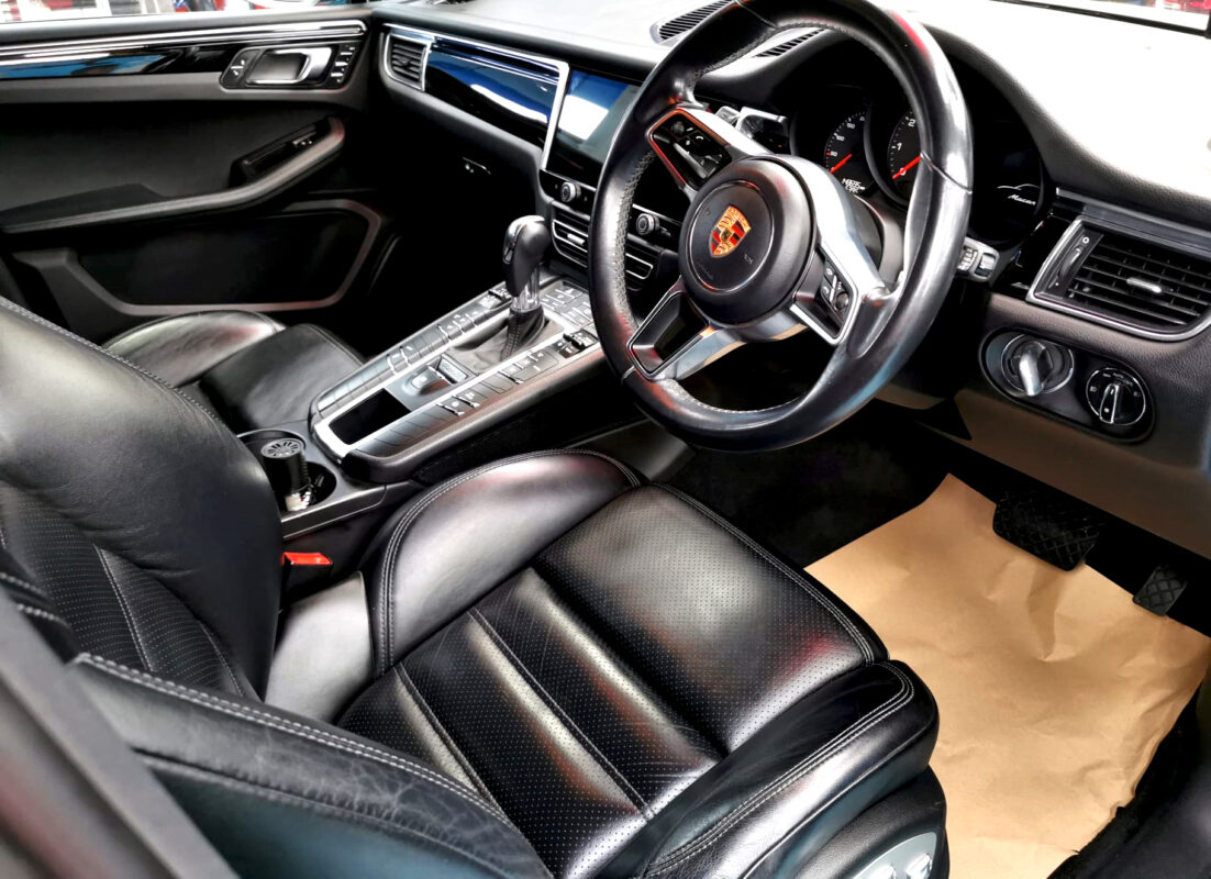 The Porsche Macan's protected, high-gloss finish.