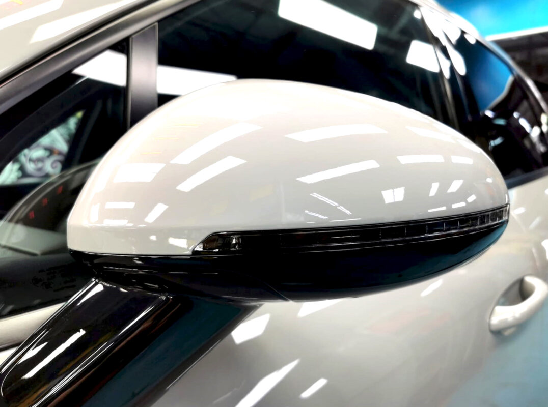 Detailed exterior of the Porsche Macan.