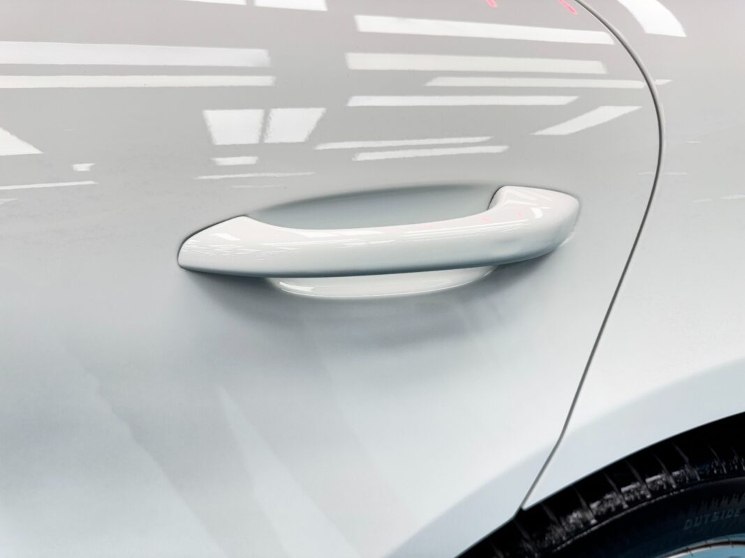 The Porsche Macan ready for collection after the respray.