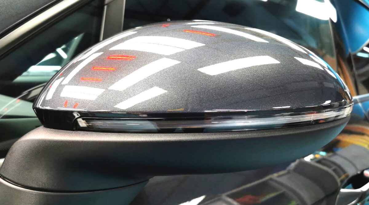 Rear quarter of the Porsche Macan 4 after coating.