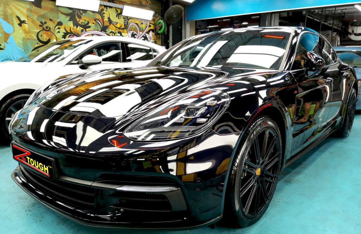 Porsche Panamera 4, sealed with ZeTough Ceramic at Revol Carz.