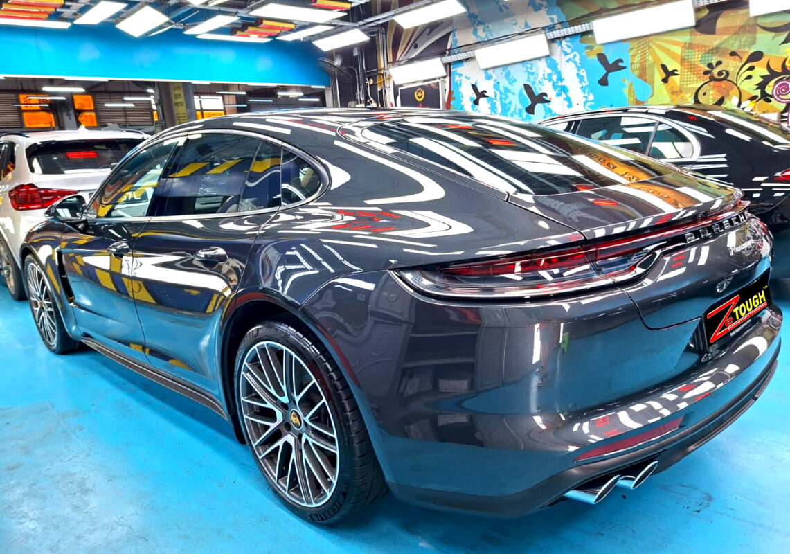 The Porsche Panamera after its ZeTough coating.