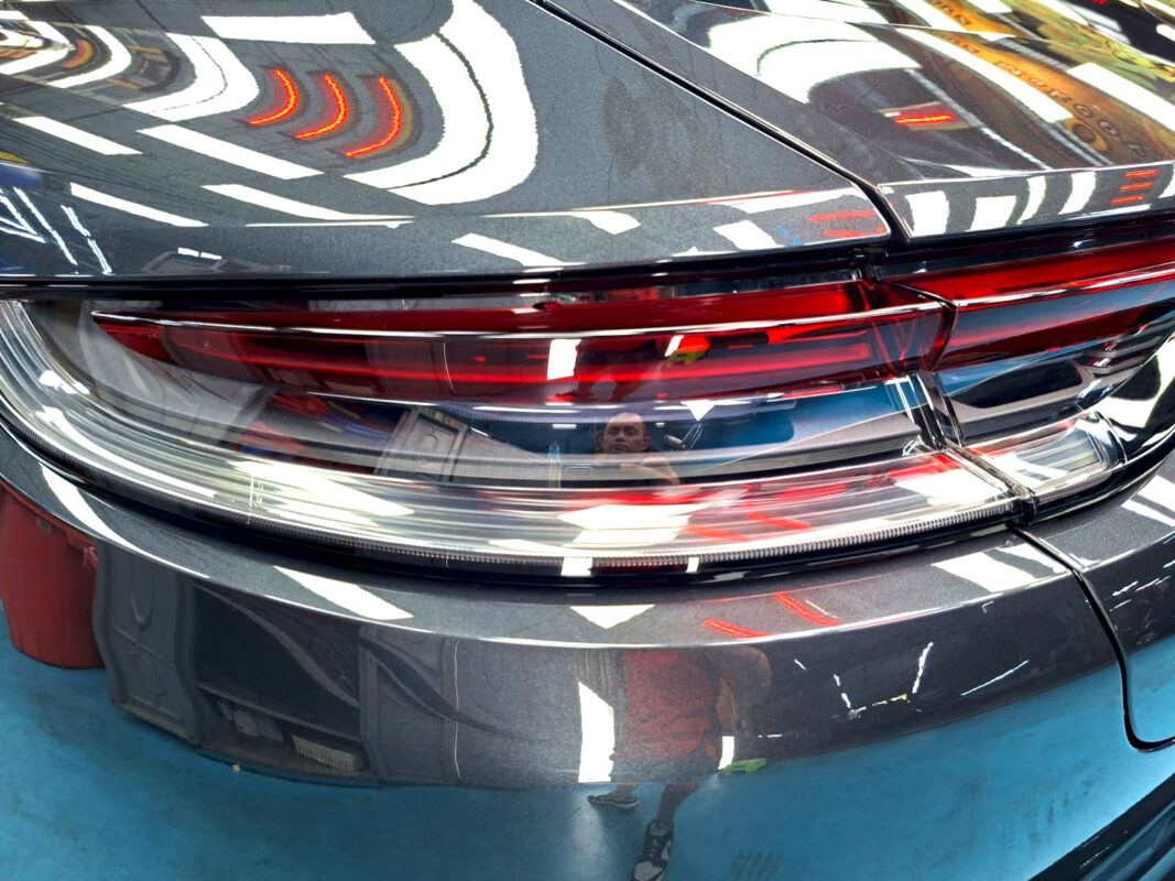 The finished Porsche Panamera, glossy and protected.