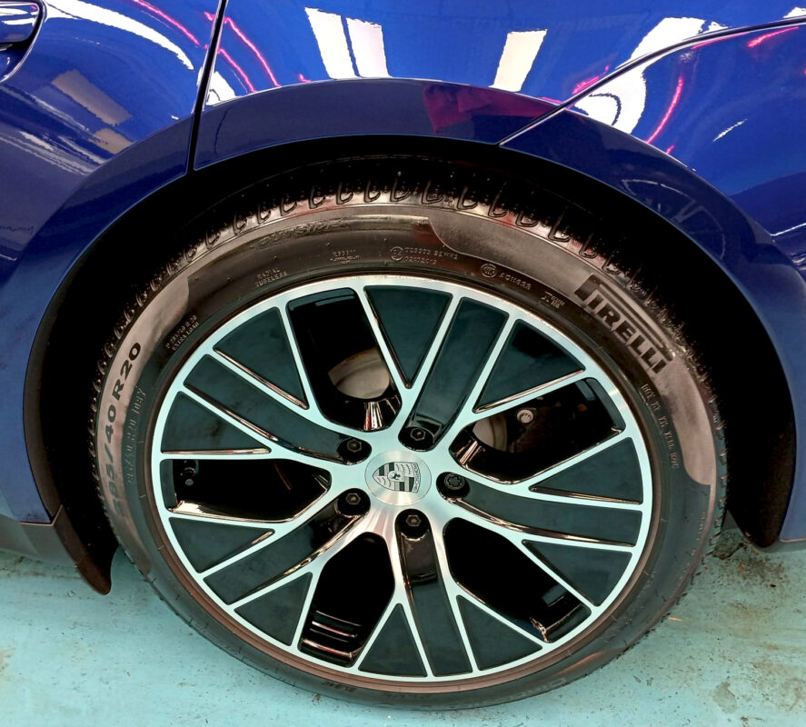 The Porsche Taycan II ready for the owner to collect.