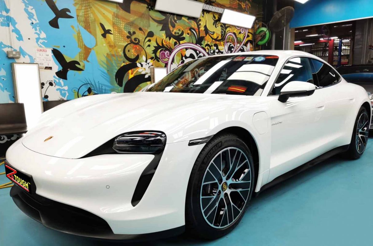 Porsche Taycan, sealed with ZeTough Titanium at Revol Carz.