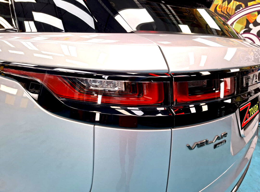 The Range Rover Velar after its ZeTough coating.