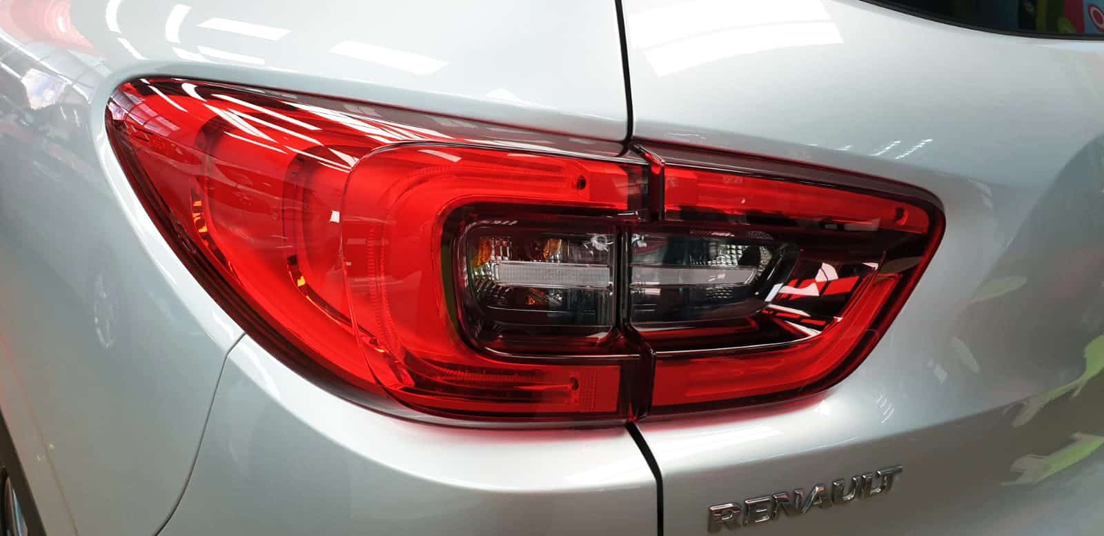 Rear quarter of the Renault Kadjar, glossy and protected.