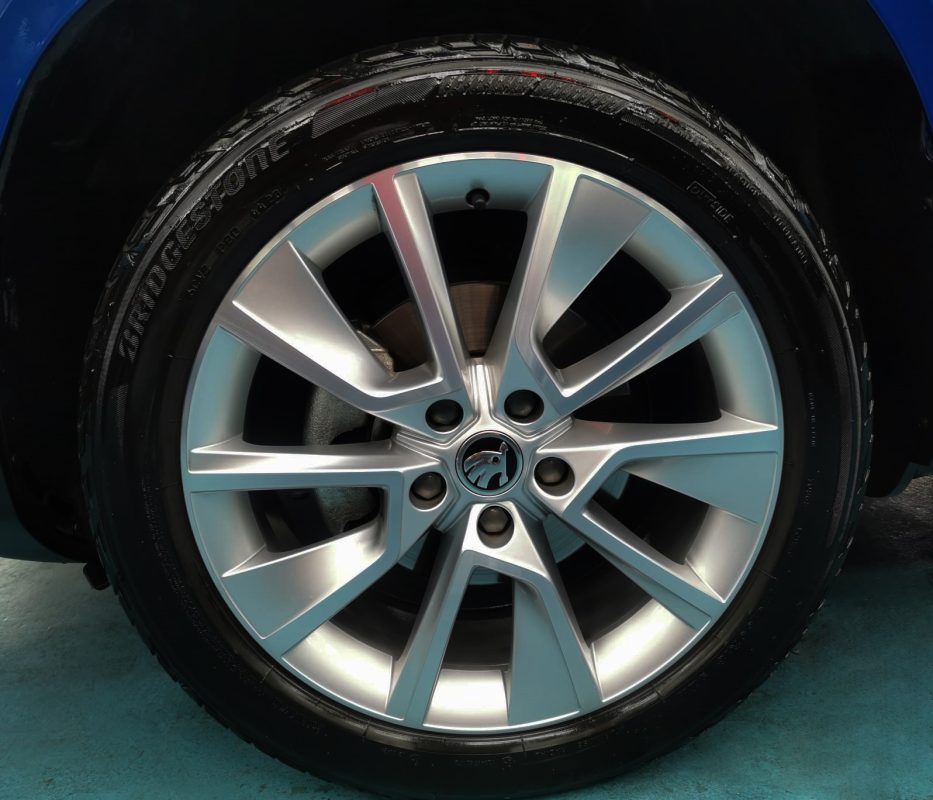 The Skoda Karoq, finished and ready for collection.